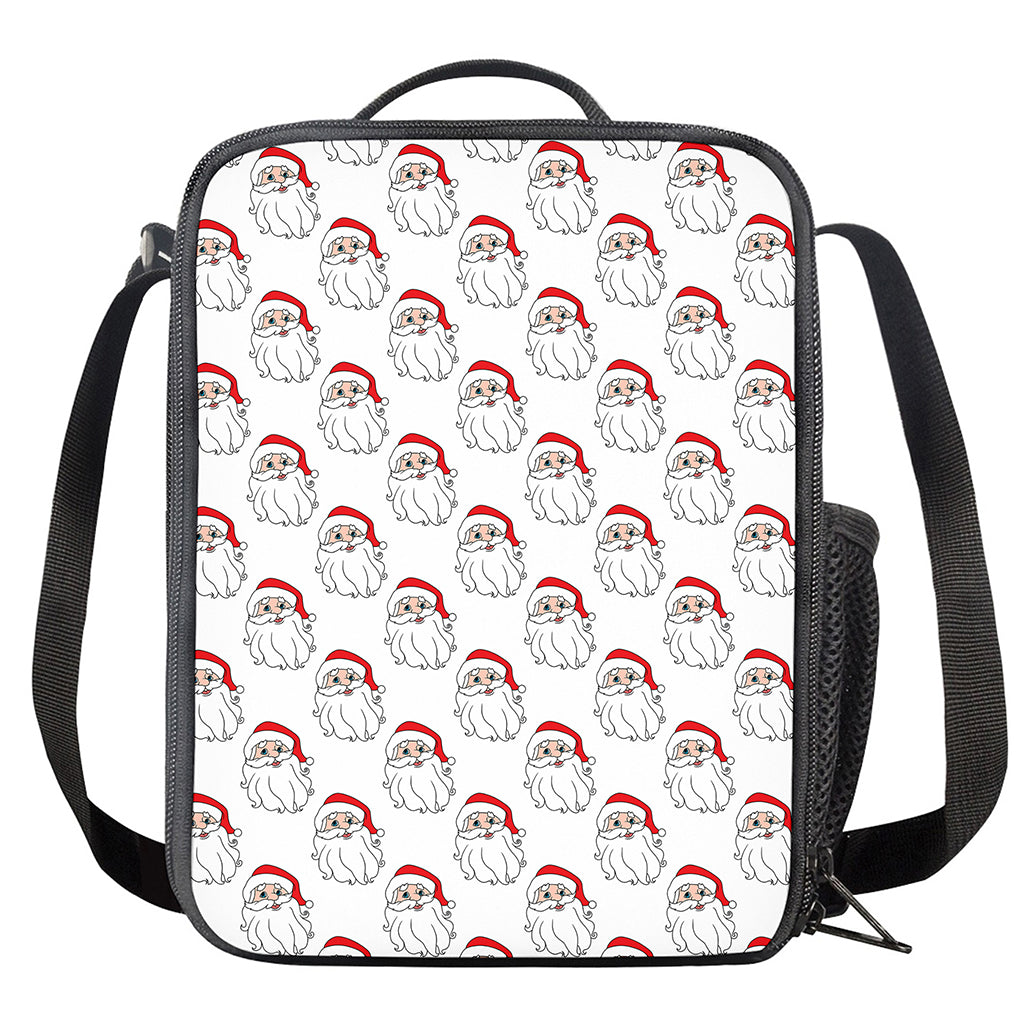 Christmas Santa Claus Pattern Print Crossbody Lunch Bag