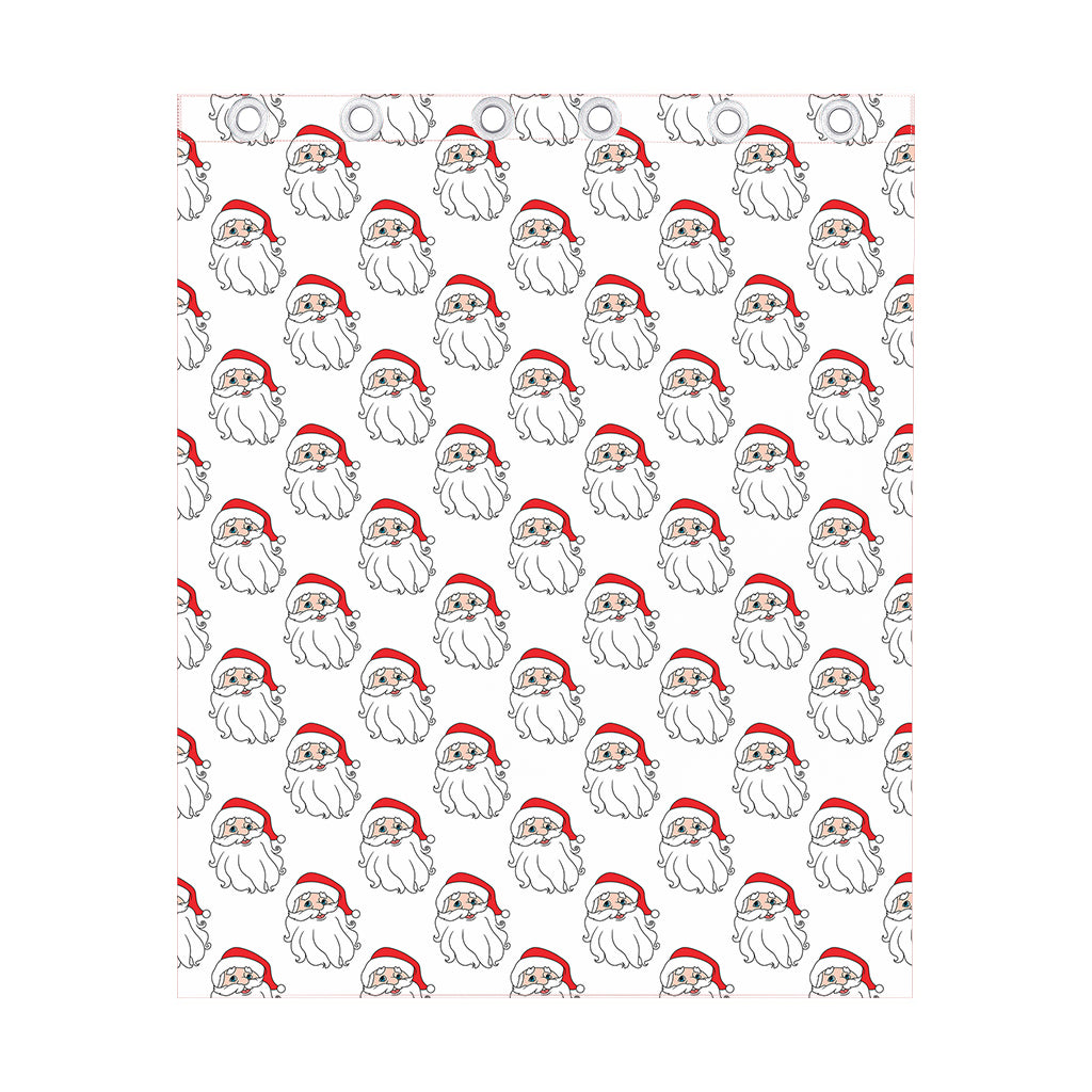 Christmas Santa Claus Pattern Print Curtain