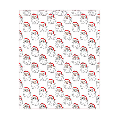 Christmas Santa Claus Pattern Print Curtain