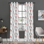 Christmas Santa Claus Pattern Print Curtain