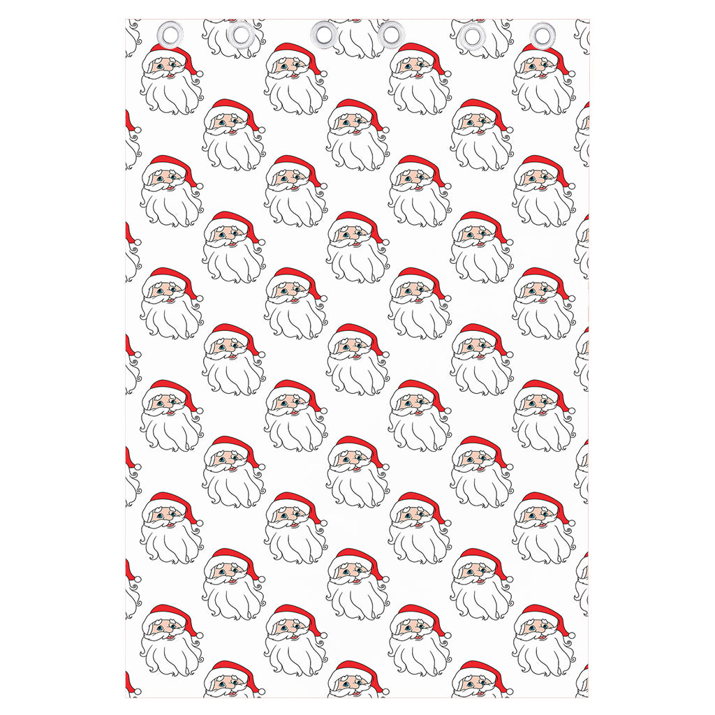 Christmas Santa Claus Pattern Print Curtain