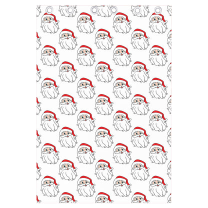 Christmas Santa Claus Pattern Print Curtain