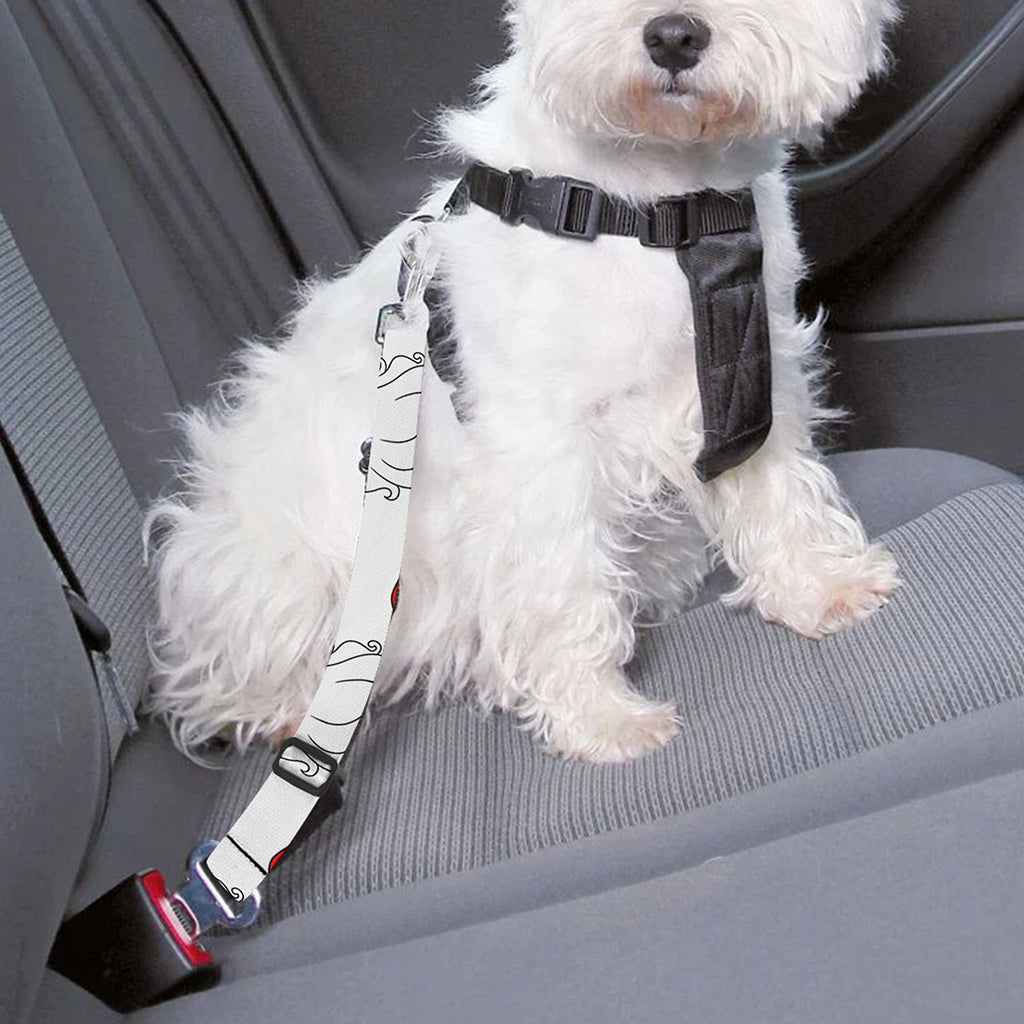Christmas Santa Claus Pattern Print Dog Seat Belt
