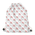 Christmas Santa Claus Pattern Print Drawstring Bag