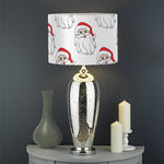 Christmas Santa Claus Pattern Print Drum Lamp Shade