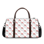 Christmas Santa Claus Pattern Print Duffle Bag