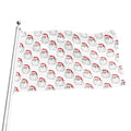 Christmas Santa Claus Pattern Print Flag