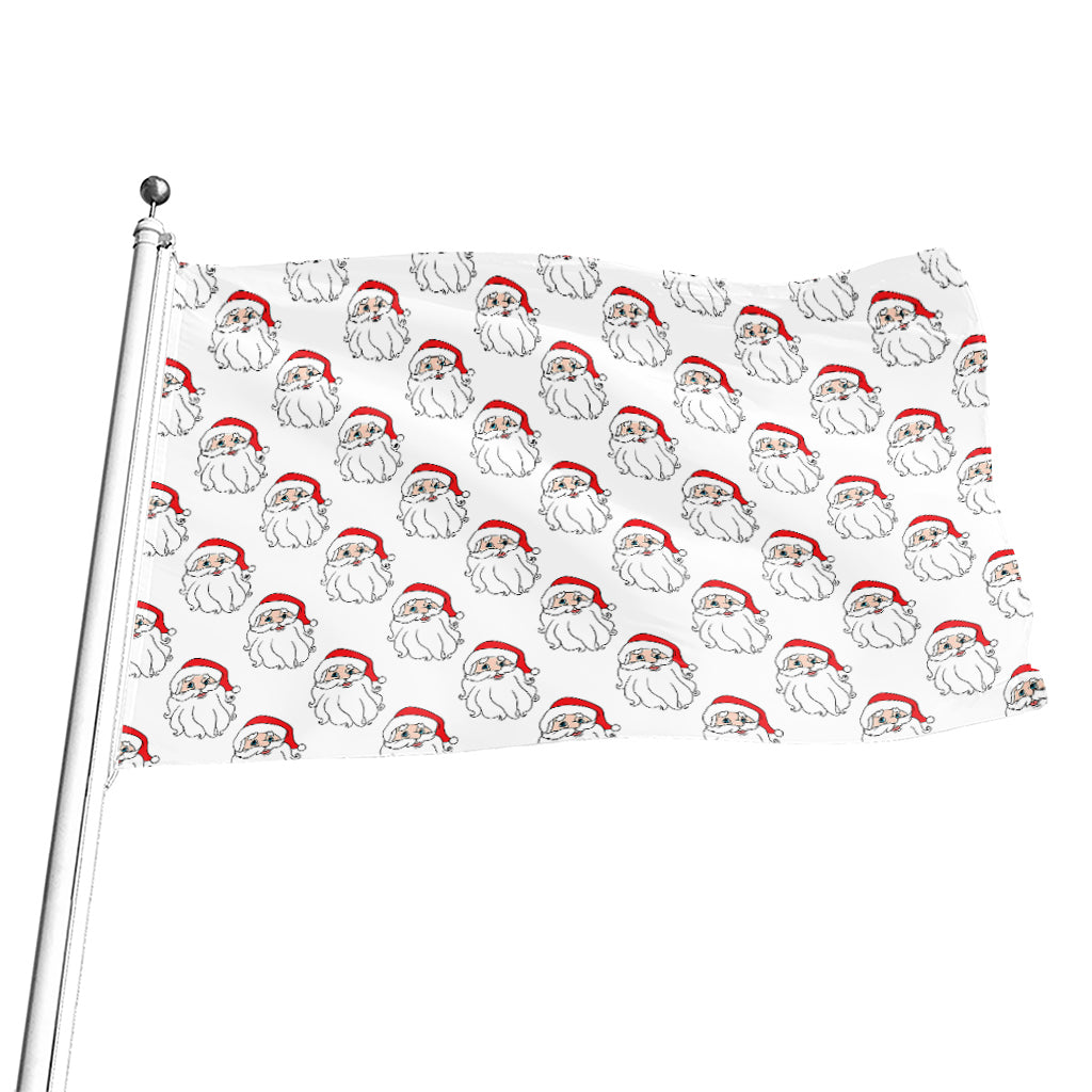 Christmas Santa Claus Pattern Print Flag