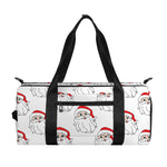 Christmas Santa Claus Pattern Print Gym Bag