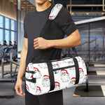 Christmas Santa Claus Pattern Print Gym Bag