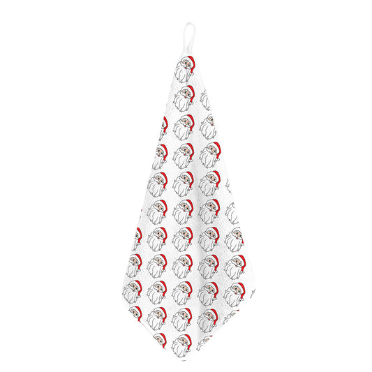 Christmas Santa Claus Pattern Print Hand Towel