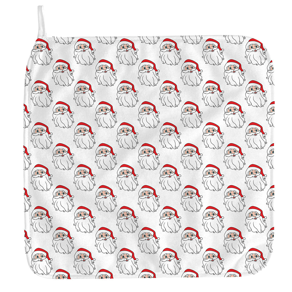 Christmas Santa Claus Pattern Print Hand Towel