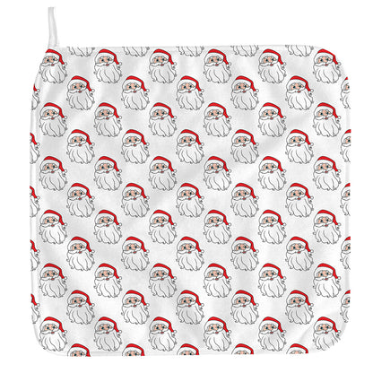 Christmas Santa Claus Pattern Print Hand Towel