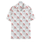 Christmas Santa Claus Pattern Print Hawaiian Shirt