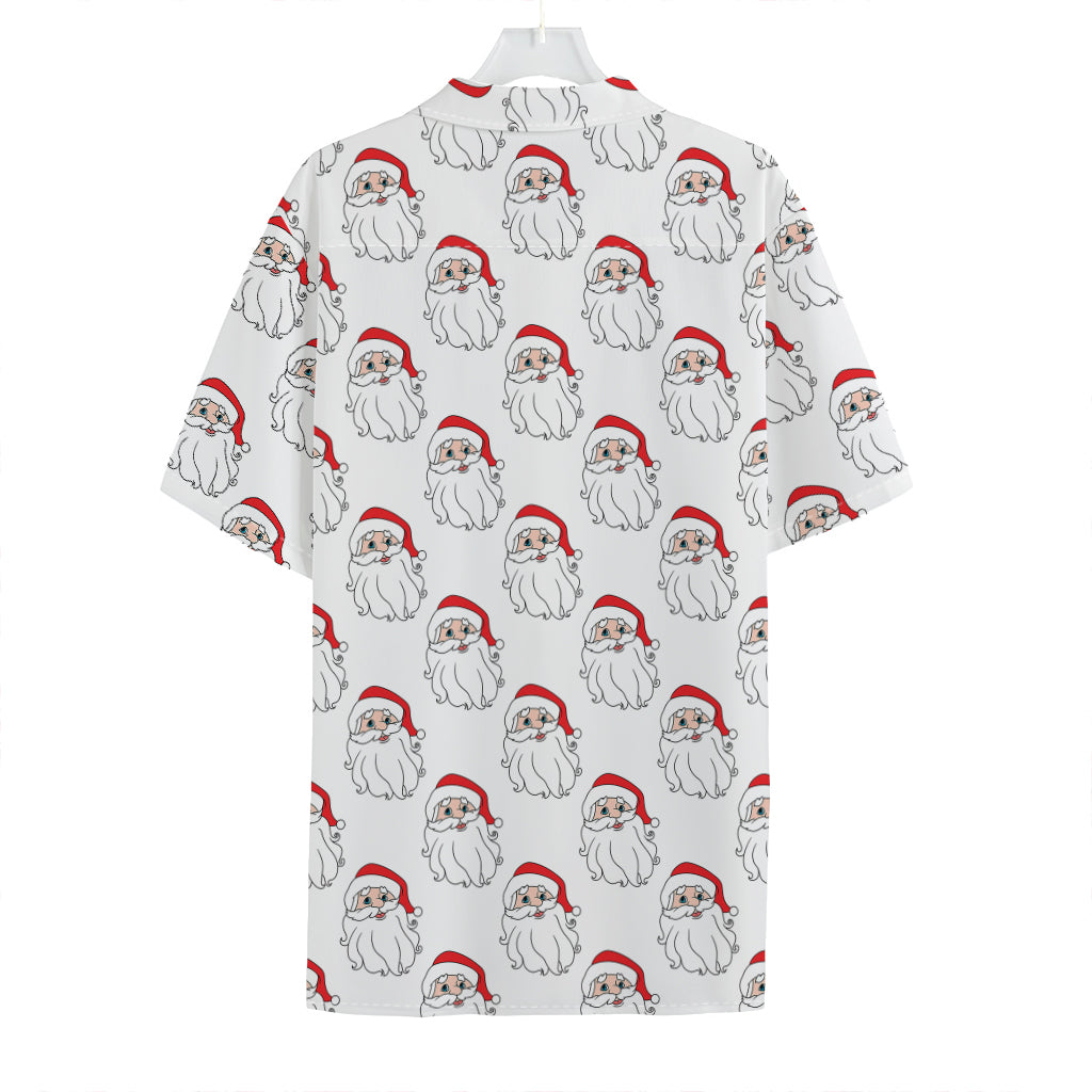 Christmas Santa Claus Pattern Print Hawaiian Shirt