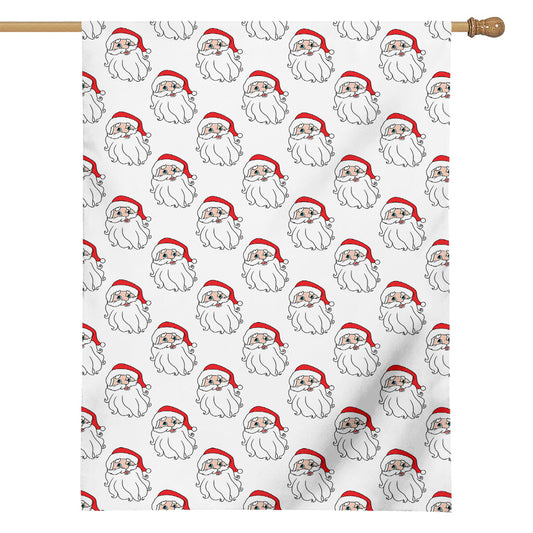 Christmas Santa Claus Pattern Print House Flag