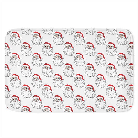 Christmas Santa Claus Pattern Print Indoor Door Mat