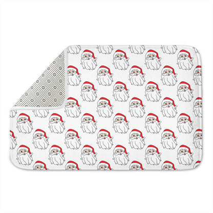 Christmas Santa Claus Pattern Print Indoor Door Mat