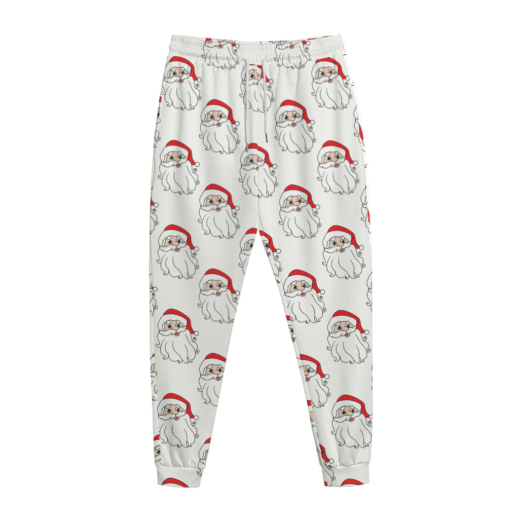 Christmas Santa Claus Pattern Print Jogger Pants