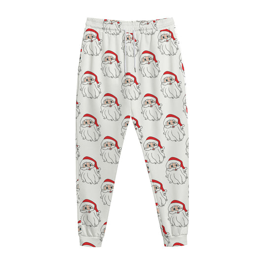Christmas Santa Claus Pattern Print Jogger Pants