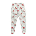 Christmas Santa Claus Pattern Print Jogger Pants