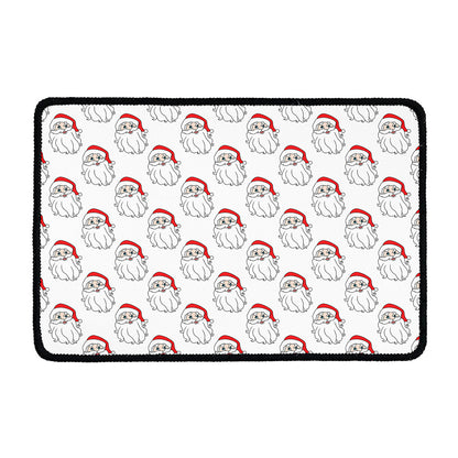 Christmas Santa Claus Pattern Print Kitchen Mat