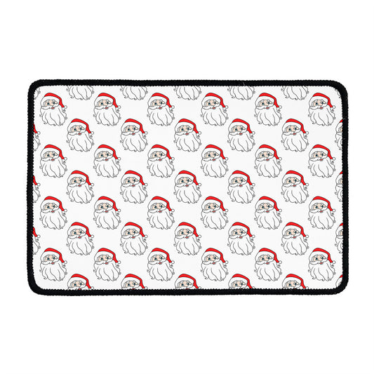 Christmas Santa Claus Pattern Print Kitchen Mat