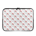 Christmas Santa Claus Pattern Print Laptop Sleeve