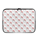 Christmas Santa Claus Pattern Print Laptop Sleeve