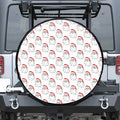 Christmas Santa Claus Pattern Print Leather Spare Tire Cover