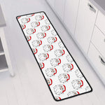 Christmas Santa Claus Pattern Print Long Kitchen Mat