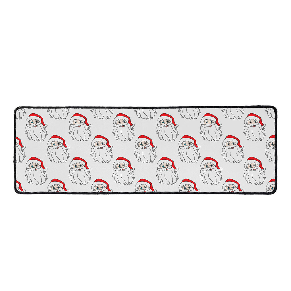 Christmas Santa Claus Pattern Print Long Kitchen Mat