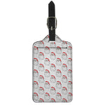 Christmas Santa Claus Pattern Print Luggage Tag