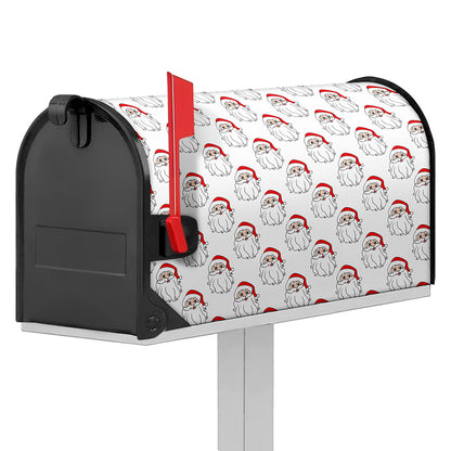 Christmas Santa Claus Pattern Print Mailbox Cover