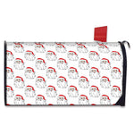 Christmas Santa Claus Pattern Print Mailbox Cover
