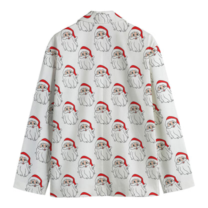 Christmas Santa Claus Pattern Print Men's Blazer