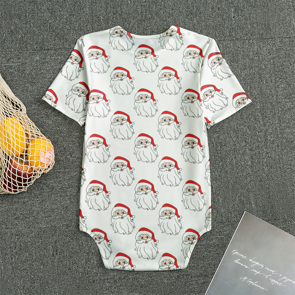 Christmas Santa Claus Pattern Print Men's Bodysuit