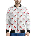 Christmas Santa Claus Pattern Print Men's Bomber Jacket