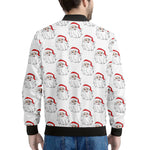 Christmas Santa Claus Pattern Print Men's Bomber Jacket