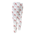 Christmas Santa Claus Pattern Print Men's Compression Pants