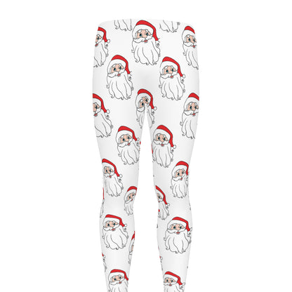 Christmas Santa Claus Pattern Print Men's leggings