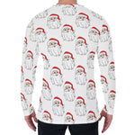 Christmas Santa Claus Pattern Print Men's Long Sleeve T-Shirt