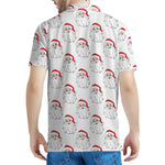 Christmas Santa Claus Pattern Print Men's Polo Shirt