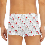 Christmas Santa Claus Pattern Print Men's Short Boxer Briefs