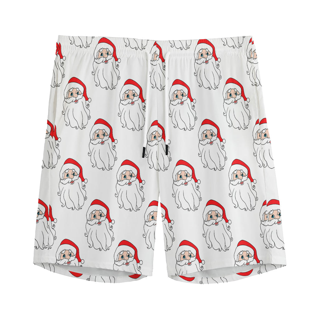 Christmas Santa Claus Pattern Print Men's Sports Shorts