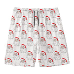 Christmas Santa Claus Pattern Print Men's Swim Trunks
