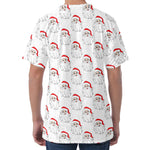 Christmas Santa Claus Pattern Print Men's Velvet T-Shirt