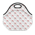 Christmas Santa Claus Pattern Print Neoprene Lunch Bag