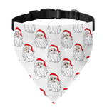Christmas Santa Claus Pattern Print Over The Collar Dog Bandana