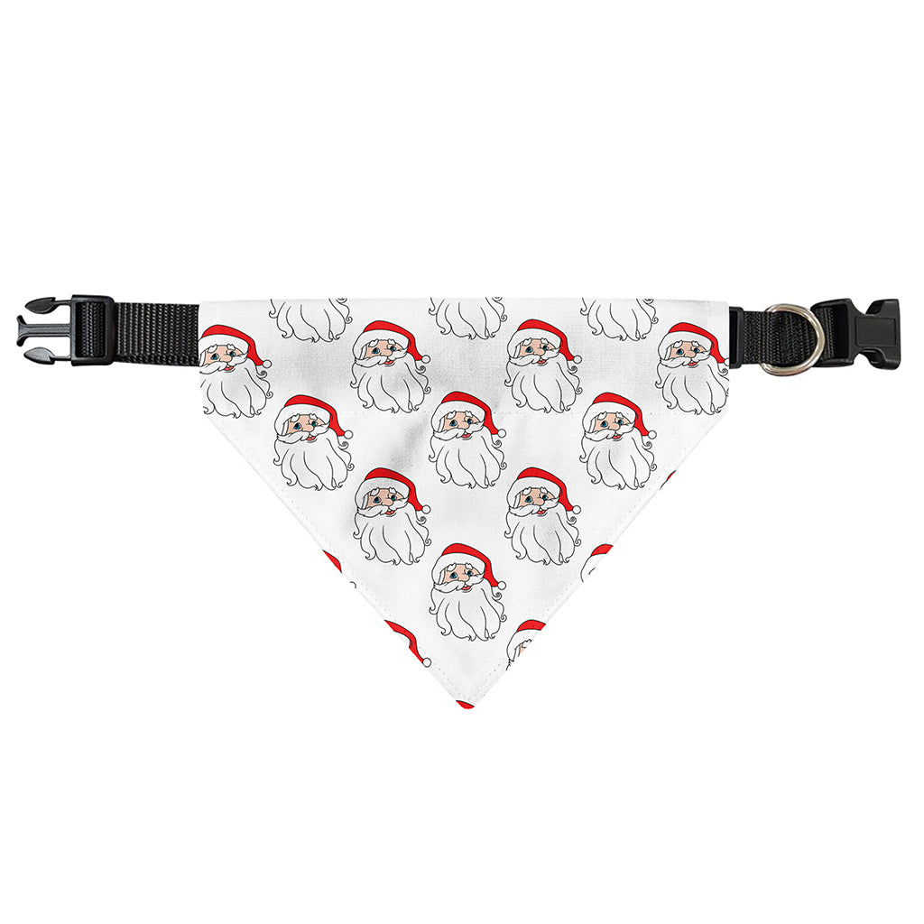Christmas Santa Claus Pattern Print Over The Collar Dog Bandana